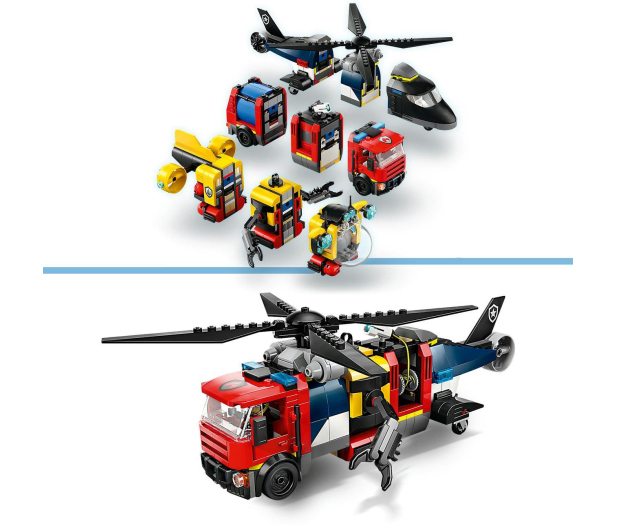 LEGO City 60462 Śmigłowiec, wóz strażacki i łódź podwodna - 1284268 - zdjęcie 3
